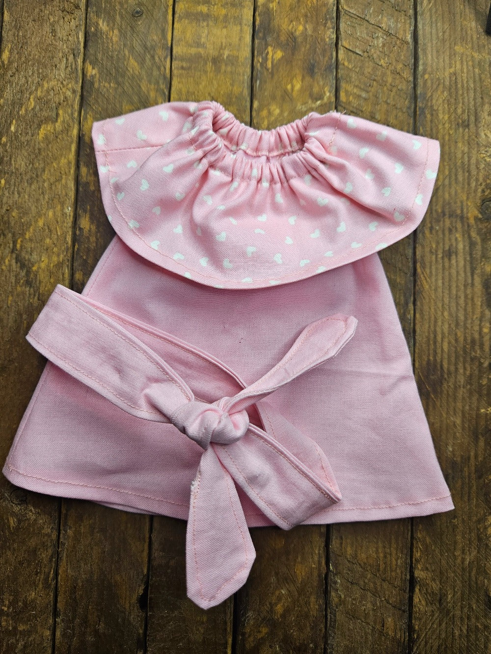 Pink Dress and Headband with Pink Heart Collar