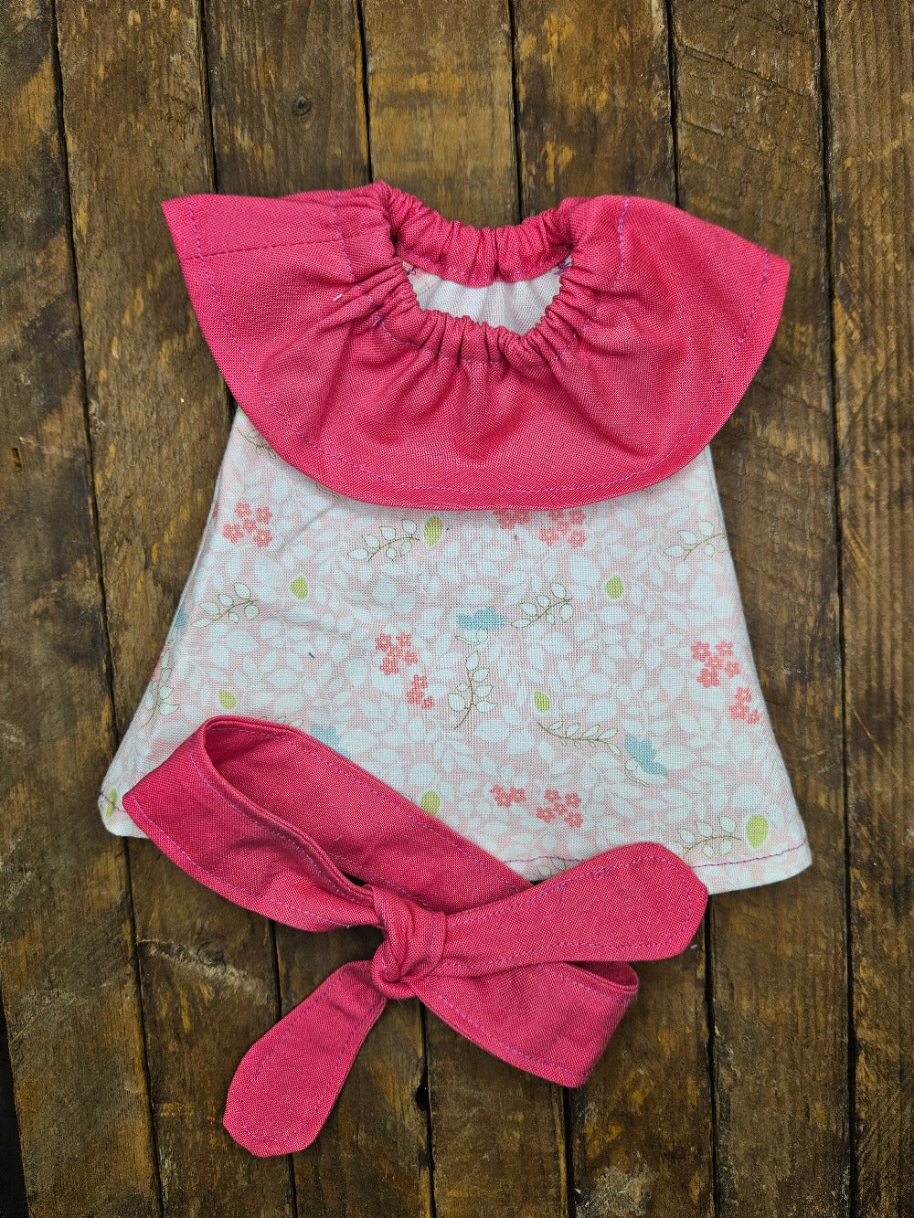 Pink and Floral Dress with Headband